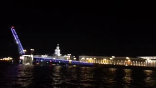 You can endlessly look at drawbridges in St. Petersburg