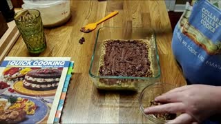 Microwave Chewy Chocolate Oatmeal Bars, SUPER EASY & SUPER GOOD