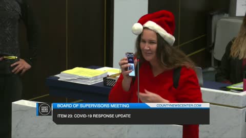 Woman Sings Anti-COVID-19 Vaccine Mandate Song At California Board Meeting