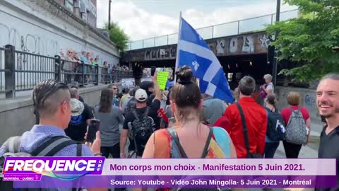 Manif - Mon Corps mon choix - 5 Juin 2021 Montréal
