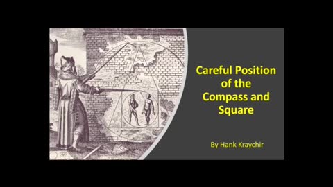 CAREFUL POSITION OF THE COMPASS AND SQUARE