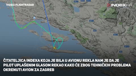 Video vijest: Avion CA prisilno sletio u Zagreb