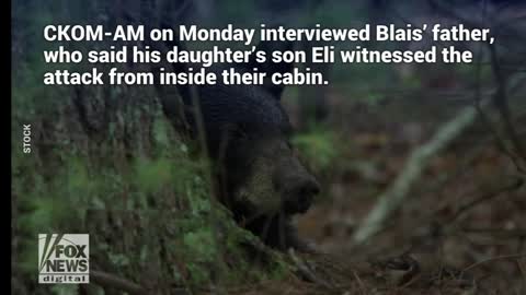 BEAR KILLIED A WOMAN IN CANADA.