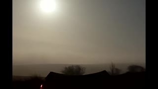 Nightlapse. Moon over a lightweight trekking pole tent. Dartmoor