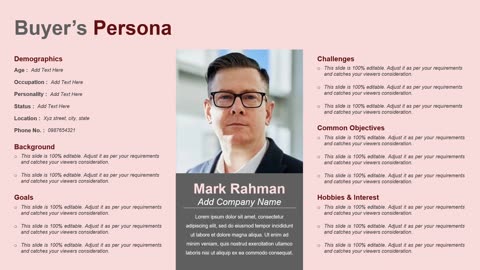 Buyer Persona Presentation Template