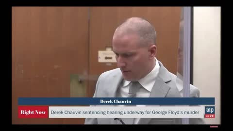 Derek Chauvin gives short statement ahead of his sentencing.