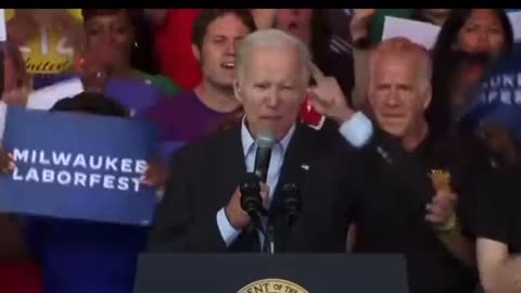 Biden SCREAMS and shakes like a madman during bizarre speech
