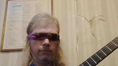 Blindfolded guitar shred