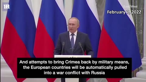 🟥 PUTIN: "If Ukraine joins NATO, you wont even have time...