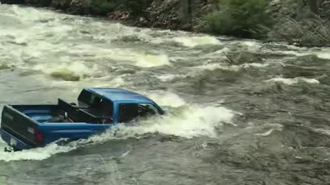 Truck Stuck in a Stream