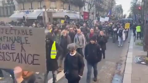 Paris Protest Erupts against Covid/CCP coronavirus