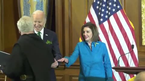 Biden And Pelosi Speak At Friends Of Ireland Lunch On St. Patrick's Day