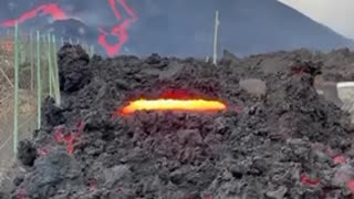 Lava of La Palma Volcano