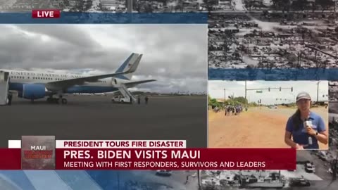 Angry Maui Residents Hold up Signs Telling Joe Biden He’s too Late