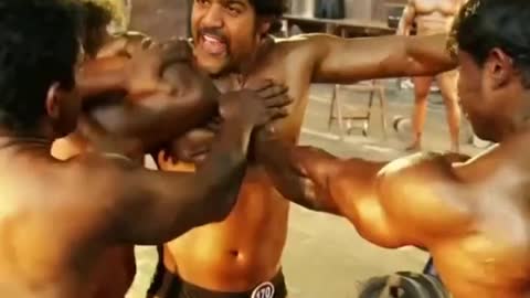 Bodybuilder fight