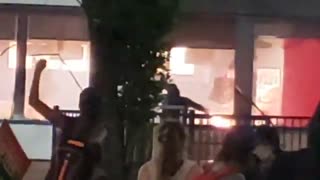 Protesters set fire to Wendy's restaurant where man was fatally shot by police