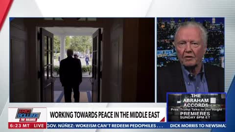 Jon Voight sat down for an interview with President Trump to talk about how DJT created peace in the Middle East.