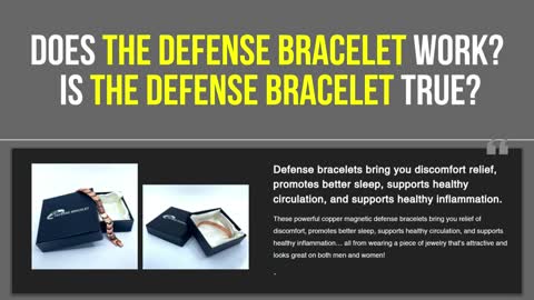 The Defense Bracelet is your key to health and comfort
