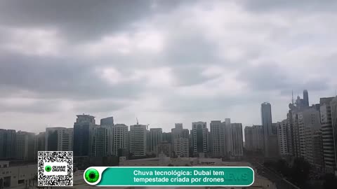 Chuva tecnológica Dubai tem tempestade criada por drones, há 3 anos.