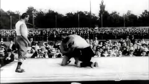 (1913) Gustav Fristensky vs Josef Smejkal - Oldest Professional Wrestling Match Footage