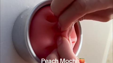 Peach mochi