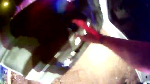 (Dash & Body Cam) Police Pursuit Goes Through Fence & Rolls It, Officers Pull Him From Vehicle