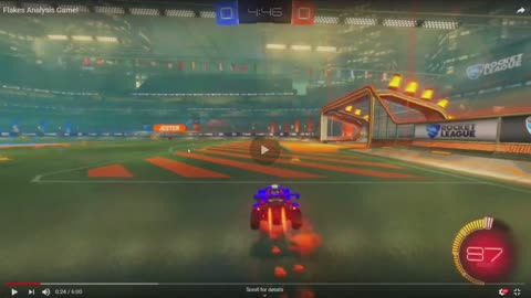 A Rocket League player tricks another player into losing