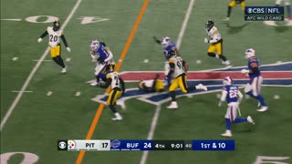 Josh Allen absorbs significant contact on 13-yard rush in fourth quarter