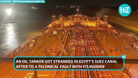 Suez Canal blocked again as oil tanker gets stuck; How Affinity V was refloated | Watch