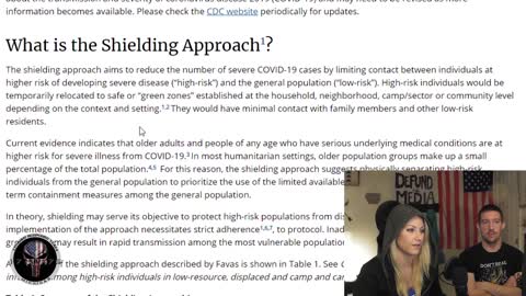 COVID Camps (Shielding Approach) - Agenda 21- Gabrielle the Mouth and Adam Boyd