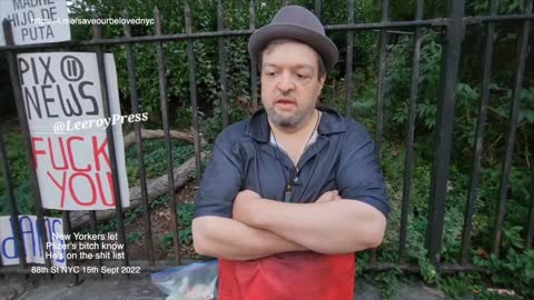 NEW YORKERS Confront Pfizer bottom boy, bitch ass Adamz 15th Sept