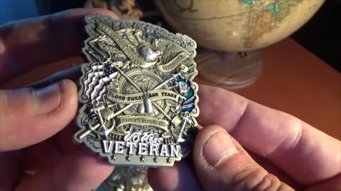US Navy Veteran Blood Sweat and Tears Collectible Challenge Coin