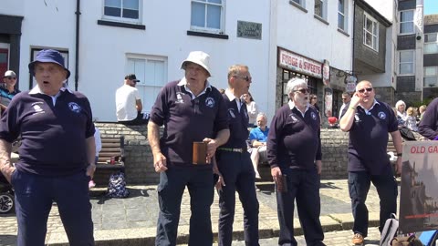 Old Gaffers Sea shanties. City Pirate weekend 2022 The Barbican Plymouth.