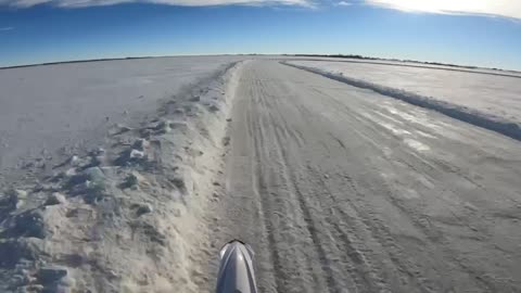 Ice racing in Saskatchewan