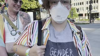 UNHINGED OBESE ANTIFA TRANNY FLIPS OUT at Reasonable Normal Questions