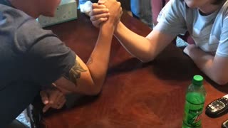 Brothers Arm Wrestling