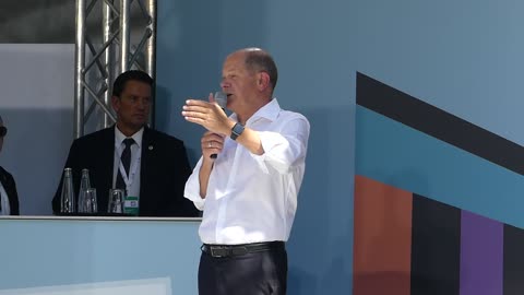 Kanzler Olaf Scholz über Klimaschutz in Deutschland