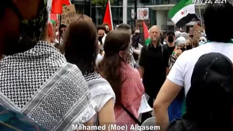 Moe Alqasem led Toronto protest in chanting: “Viva, Viva Intifada”