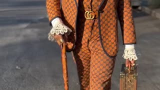 Gucci Suit, The Louis Vuitton, Mini Trunk And The Custom, Artistic Tribal Cane - Legend Already Made