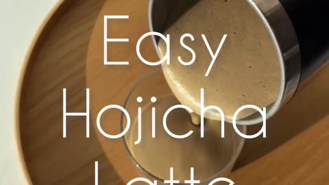 ☕️ Easy Hojicha Latte