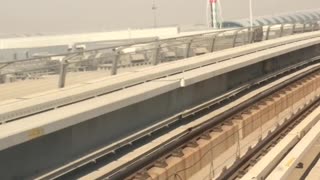 Beautiful view of dubai metro