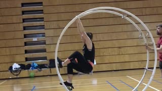 Circus Artist Tackles a New Trick