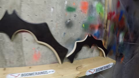 Real-life returning Batman Batarang!