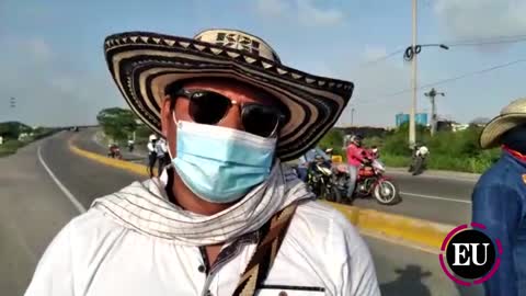 La Minga indígena inicia jornada de protestas en Cartagena