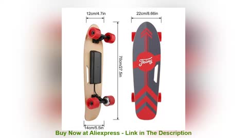 ☀️ Maple Deck PU Wheel 3-Speed Electric Skateboard Lithium Battery Powered with Remote Controller