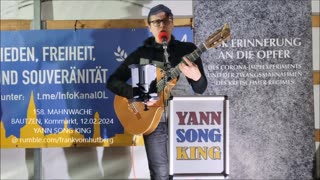 YANN SONG KING - NENA NANA, WIR FAHREN HEUT' ZUM PUTSCH - BAUTZEN, 12 02 2024, 158. MAHNWACHE 🕊