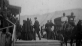 Yellowstone Park, Mammoth Hot Springs (1899 Original Black & White Film)