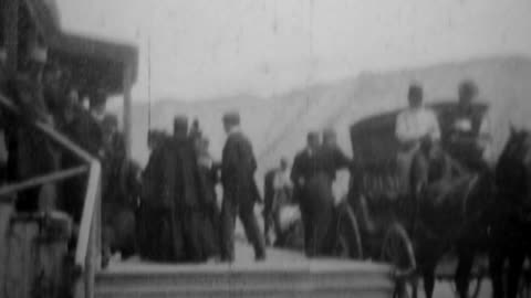 Yellowstone Park, Mammoth Hot Springs (1899 Original Black & White Film)