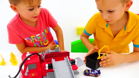 Vlad and Niki play with Disney Cars and celebrate Lightning McQueen Day