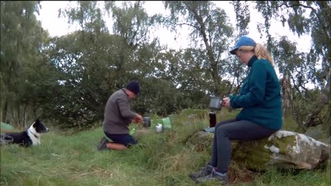 Paupers Peregrination, Wild Camp, Shaftoe Crags, Northumberland.